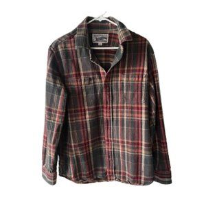 Schott Bros. NYC Mens Plaid 100% Cotton Flannel Shirt